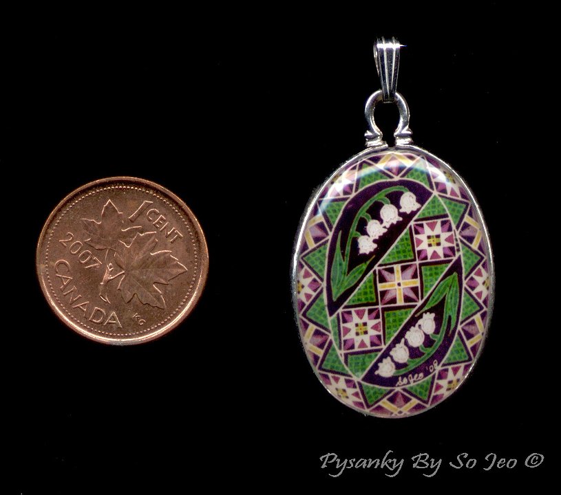 Lily Of The Valley Pendant Pysanky By So Jeo